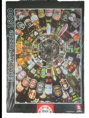 Puzzle 1500-Piece Beer Bottle Spiral